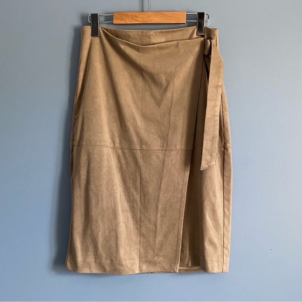 RW&CO. Tan Wrap Skirt